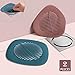 Hair Catch Shower Drain Hair Trap Shower Hair Drain Catcher Silicone Bathtub Drain Cover Hair Stopper Universal Home Drain Protector Tub Drain Filter Hair Cather Strainer for Bathroom Kitchen, 2 PCS