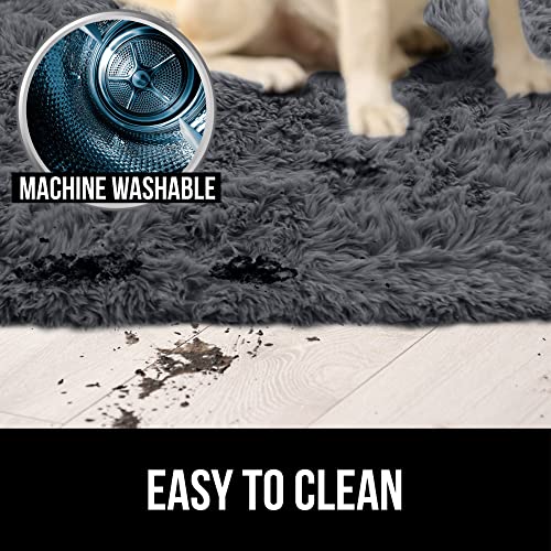 Gorilla Grip Soft Faux Fur Area Rug, Washable, Shed and Fade Resistant