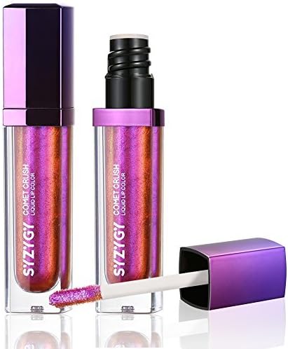 Lip Gloss, Holographic Long Lasting Metallic Liquid Lip Color, Iridescent Glitter Lipstick, SYZYGY (Phantom Assassin)
