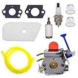 FitBest Carburetor Kit for Husqvarna 128C 128L 128LD 128R 128RJ 128CD 128LDX Trimmer 545081848 C1Q-W40A Carb
