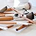 Vanity Planet Pallete Professional Makeup Brush - Soft Synthetic Bristles, Birchwood Set - Pack of 15
