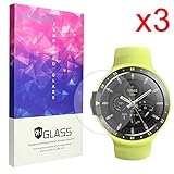 For Ticwatch E Screen Protector, Lamshaw 9H Tempered Glass Screen Protector for Ticwatch E / Ticwatch S Smartwatch (3 Pack)