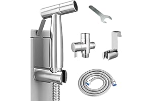 Handheld Bidet Sprayer for Toilet - Stainless Steel Bathroom Shower, Cloth Diaper Sprayer