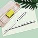 Safely Office Letter Opener Metal Hand Envelope Slitter Knife Tools Craft Knives Fit Open Letters Silver 2 Pack
