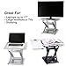 TriGear Premier 81 Adjustable Height & Angle Options Laptop Desk Stand w/ Over 100LBS Capacity - Silver
