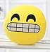 Liberty Imports 12 Pack - Large Emoji Plush Pillows, 13 Inches (32 cm) Jumbo Stuffed Cushion Pillows Bulk Bundle Set (1 Dozen)