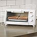 BLACK+DECKER TRO420 4-Slice Toaster Oven, White