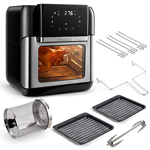 Innsky Air Fryer Oven, 10.6QT 1500W Electric Air Fryer with LED Digital Touchscreen 10-in-1 Countertop Oven with Dehydrator & Rotisserie, 6 Accessories & 32 Recipes Innsky Air Fryer Oven, 10.6QT 1500W Electric Air Fryer with LED Digital Touchscreen 10-in-1 Countertop Oven with Dehydrator & Rotisserie, 6 Accessories & 32 Recipes