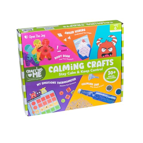 Open The Joy Calming Crafts Kit for Kids - Mindfulness Art Activities, DIY Stress Relief Projects, and Sensory Play for Emotional Wellness - Ages 4 and Up