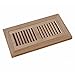 WELLAND Wood Floor Register Vents 4 x 10 Inch(Duct Opening),Red Oak Flush Mount Vents Cover Unfinished, 3/4