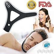 Stop Snoring Chin Strap with 4 Set Nasal Dilators, Effective Snoring Solution Anti Snoring Nose Vent Snore Reduction Snore Relief Mouth Breathers Sleep Aid Devices Snore Stopper For Men Women Kids