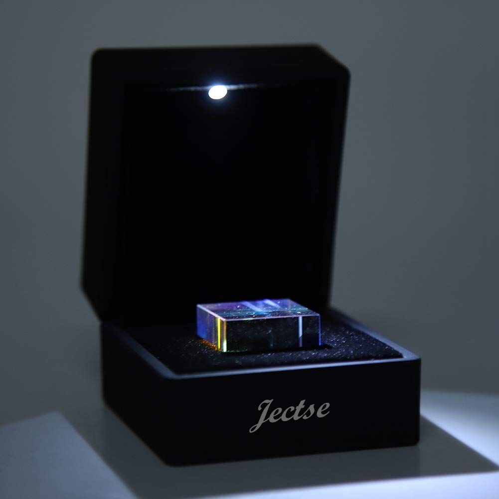 Cube Prism Glasses Optical, Gift Box Prism Photography Prism Light Spectrum Physics Prism Decoration - Image 5