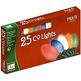 Holiday Wonderland 2924-88 Christmas Lights Set Multi-Color Ceramic 25-Count C9