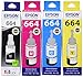 EPSON Original Refill Ink Set (T6641 T6642 T6643 T6644) for L100 L110 L120 L200 L210 L300 L350 L355 L550 L555 primary