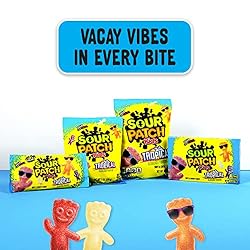 Sour Patch Kids Candy, Tropical Flavor, 5 Oz, 12 Bags