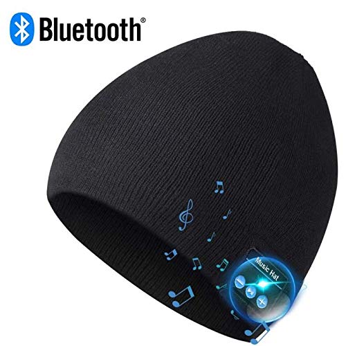 ニット帽 Bluetooth 帽子 イヤホン内蔵 ワイヤレス音楽帽 USB充電 洗濯可能 マイク付き ハンズフリー通話 スポーツ、散歩用キャップ 秋冬に防寒対応 男女兼用