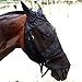 Cube Tech Horse Fly Mask with Ears Nose and Hair Opening- Good Vision Soft and Breathable, All Around Barn, Stable, Pasture, Trail Riding Fly and Sun Protection Fly Masks (Horse, Black)
