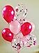 Adriel Supply 20 Piece Pink Confetti Balloons 12 inch