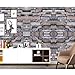 Stone Peel and Stick Wallpaper, Self-Adhesive Contact Paper Removable Backsplash Wall Panel Decoration Wallpaper 17.7