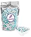 Light Blue and White m&m 2lb (2 pound - 32oz) Milk Chocolate in sealed stand-up pouch bag