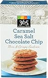 365 Everyday Value, Caramel Sea Salt Chocolate Chip Thin & Crispy Cookies, 7 Ounce