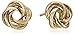 Amazon Collection 14k Yellow Gold Knot Stud Earrings