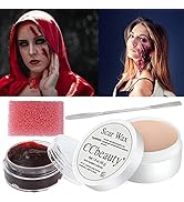 CCbeauty SFX Special Effects Makeup Kit Fake Wound Moulding Scars Wax(1.6 Oz) Kit with Spatula To...