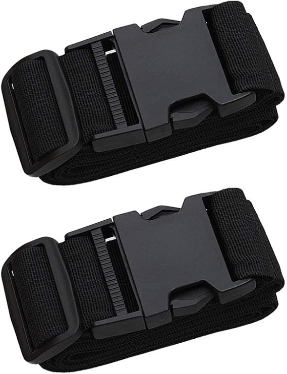 Adjustable Travel Luggage Strap, Nylon Suitcase Luggage Belt Tage Set to Keep Your