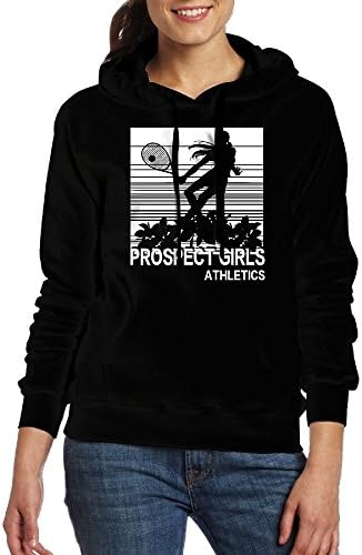 KLQPOD Prospect Girls Athletics Print Slim Womens Drawstring Pockets Sports Hoodies Design Outwear
