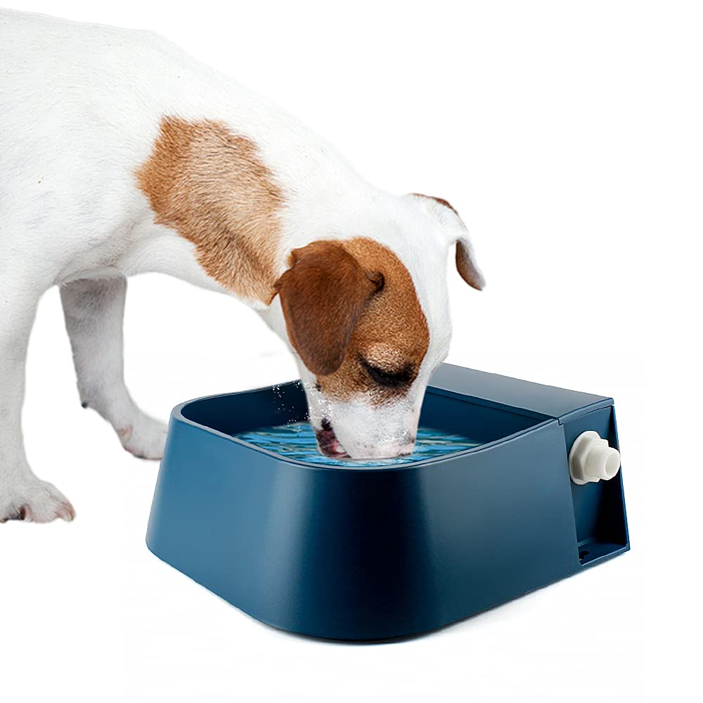 PETLESO Pet Automatic Waterer Bowl with Float Valve 2000 ML Water Bowl for Dog/Cat/Chicken/Rabbit/Horse/Goat