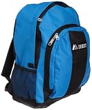 Everest Luggage Backpack with Front and Side Pockets, Royal Blue/Black, Large