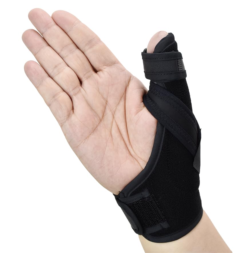Photo 1 of U.S. Solid Thumb Spica Splint- Thumb Brace for Arthritis or Soft Tissue Injuries, Lightweight and Breathable, Stabilizing and not Restrictive, Fits Both Hands, a Product (Small/Medium)