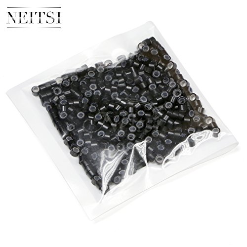 Neitsi® 5mm silicone lined micro rings links beads linkies for i…
