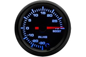 ETOPARS Universal Car Vehicle 2inch 52mm Pointer Turbo Boost Gauge Meter Kit PSI 7 Color LED Light Pointer Indicator Dail