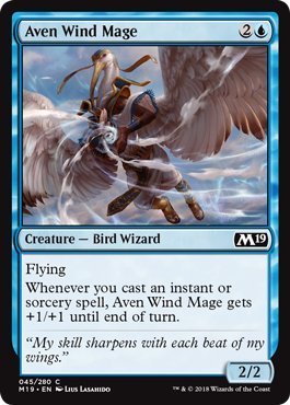 Magic: The Gathering - Aven Wind Mage - Core Set 2019