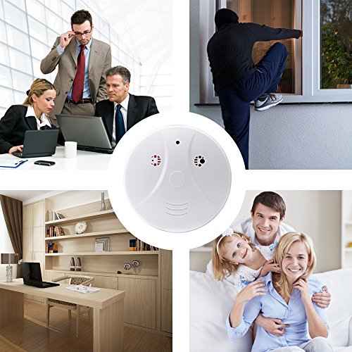 WIFI Smoke Detector Camera 1080P TANGMI Security Camera Wall Mount Motion Detection Video Surveillance Camcorder IP P2P Android iPhone Remote Control - Thumbnail 4