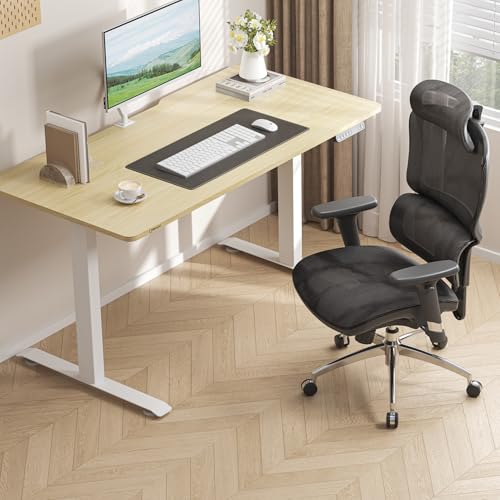 SIHOO M56B Ergonomic Office Chair, High Back Desk Chair, Lumbar Support, Swivel Computer Task Chair with Adjustable Headrest, Tilt Function, Black