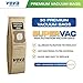VEVA 30 Pack Premium SuperVAC Vacuum Bags Style G Paper Bag compatible Kirby Micron Magic Twist Replacement Type G, Heritage II, Legend II, Ultimate G & Diamond; G3, G4, G5, G6, G7, Gsix