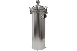 PreAsion #1 Bag Filter Corrosion-Resistant 304 Stainless Steel Solid-Liquid Separation Tool 145PSI Industrial Sock Filter 1.5
