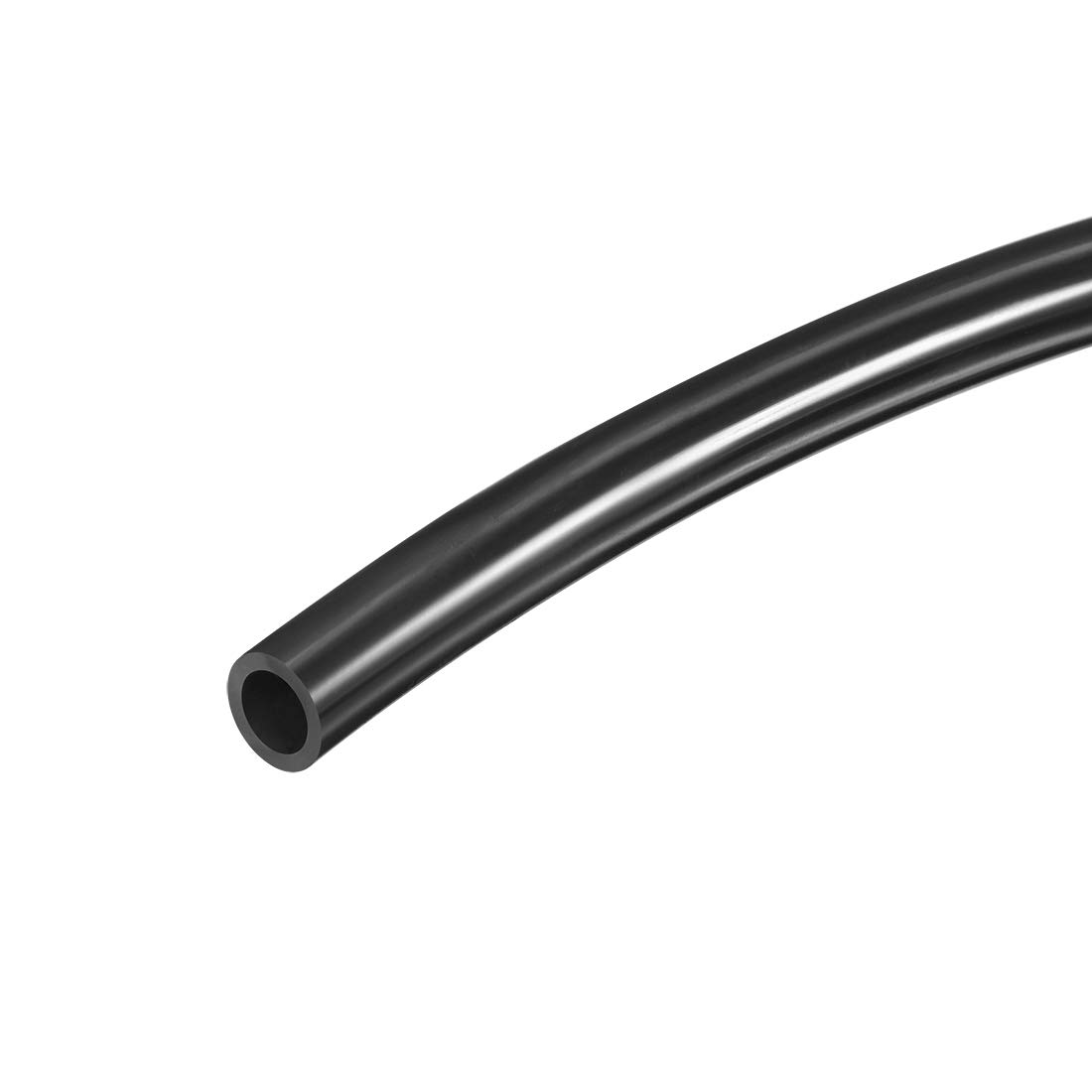 sourcing map Pneumatic Air Tubing, 10mm(0.4") OD x 6.5mm(0.25") ID 2m(6.56ft) PU Polyurethane Air Compressor Tubing Hose Pipe Black