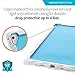 Gumdrop Cases DropTech Clear Protection for The New Apple iPad 9.7, 6th Gen and, 5th Gen, White/Blue, Rugged, Shock Absorbing, Custom Molded Tablet Cover