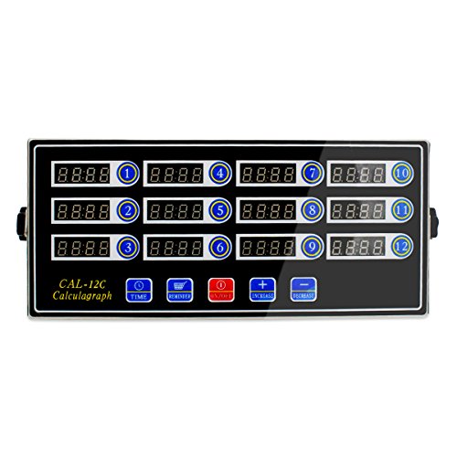 Zz Pro home 12 Channels Digital Kitchen Timer Reminder Burger Cooking Timming Loud Alarm Stainless Steel LED Display For Commercial Restaurant