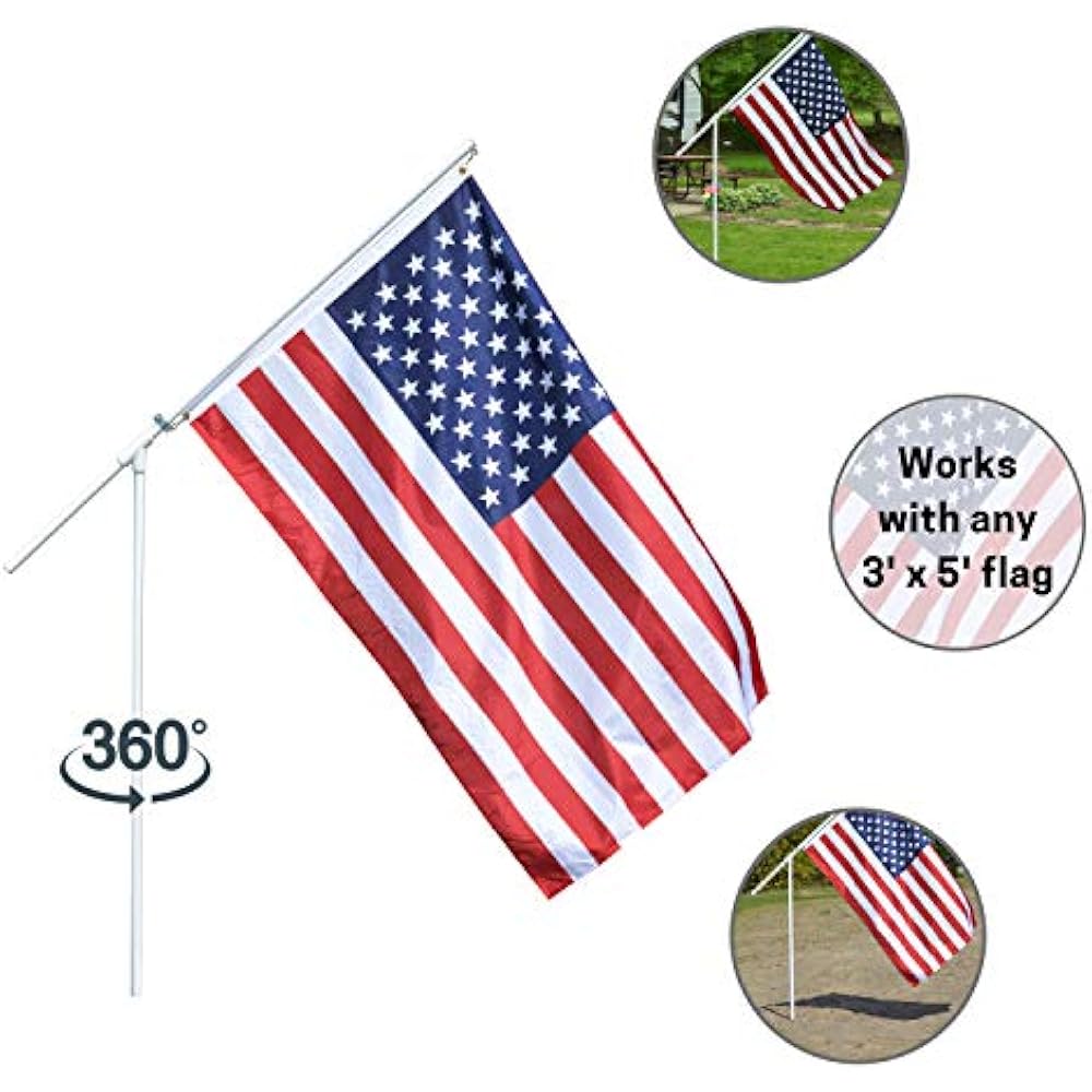 Portable Flag Pole Premium Flagpole For Camping, The Beach