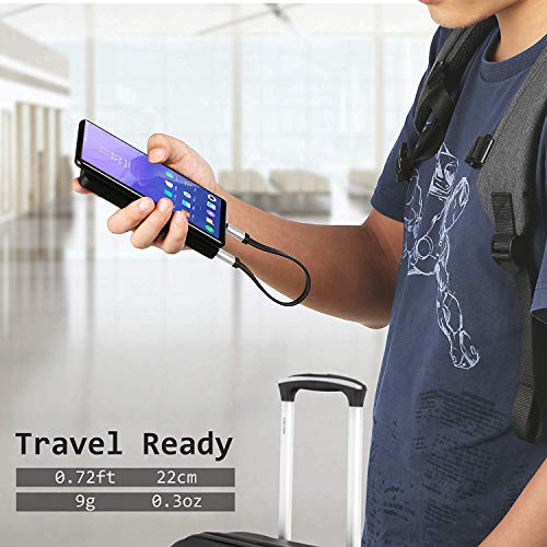 USB C to USB C Cable 3.1 Gen 2 10Gbps 100W 4K Video Data Transfer Charging Cable for MacBook Pro ThinkPad Yoga Samsung Galaxy Note 8 S8 S9 T5 LaCie SSD - 22cm