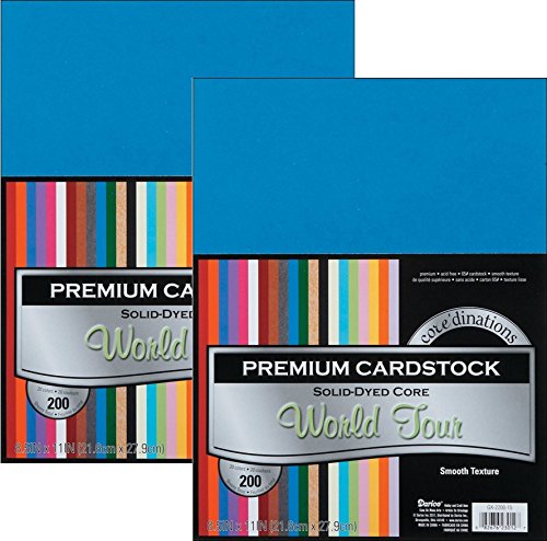 Darice coredinations value pack cardstock, 8.5 by 11-inch, 200-pa…