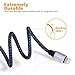 Lightning Cable, Cablex iPhone Charger 3Pack 10FT Ultra Long Nylon Braided USB Cable Cord Compatible with iPhone7 7Plus 6s 6sPlus 6 6Plus 5 5s 5c SE iPad iPod & More (BlackBlue)