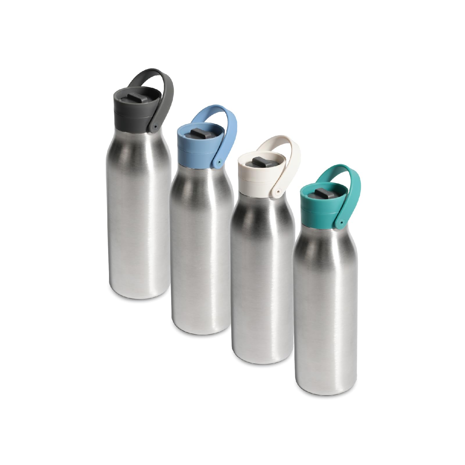 Circular&Co (Previous Generation) 500ml Stainless Steel Reusable Water Bottle – Insulated, Double Walled – Leakproof Lockable Lid – Dishwasher Safe, BPA & Melamine Free (Aquamarine Green)