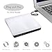 External CD Drive, MMUSC USB CD/DVD-RW Drive, Slim High Speed CD Player Burner for MacBook Air Pro/Air/iMac and Laptop Desktops Support Windows/Vista/7/8.1/10, Mac OSX (White)
