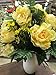 Floral Supply Online - White Home Decor Vase and Flower Guide Booklet - Decorative Glass Flower Vase for Floral Arrangements, Weddings, Parties, and Office Decor.