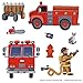 Peaceable Kingdom Sticker Fun! Fire Station Reusable Sticker Tote